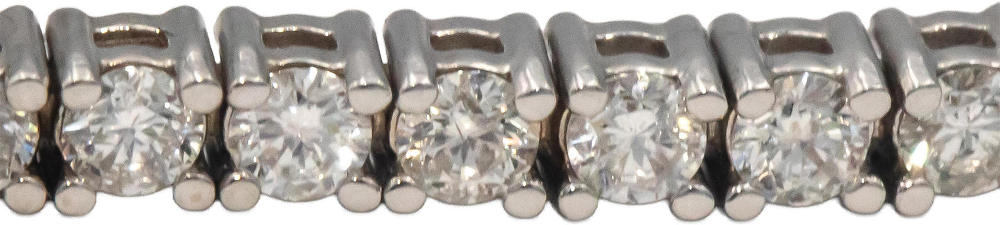 14k White Gold Jewelry 2.90CT Round Cut Prong Set Diamond Tennis Bracelet
