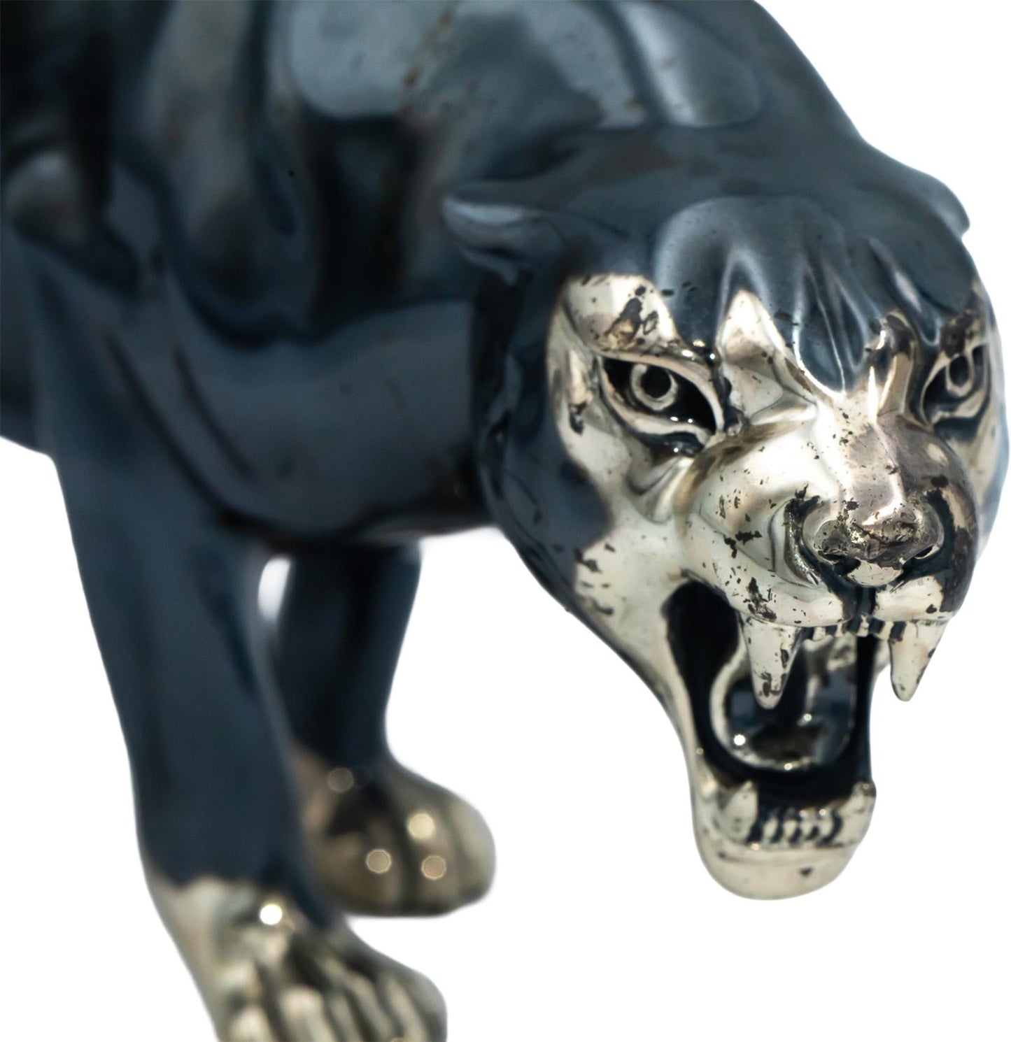 SATURNO Italian Designer Sterling Silver Panther Figurine 880.7 Grams