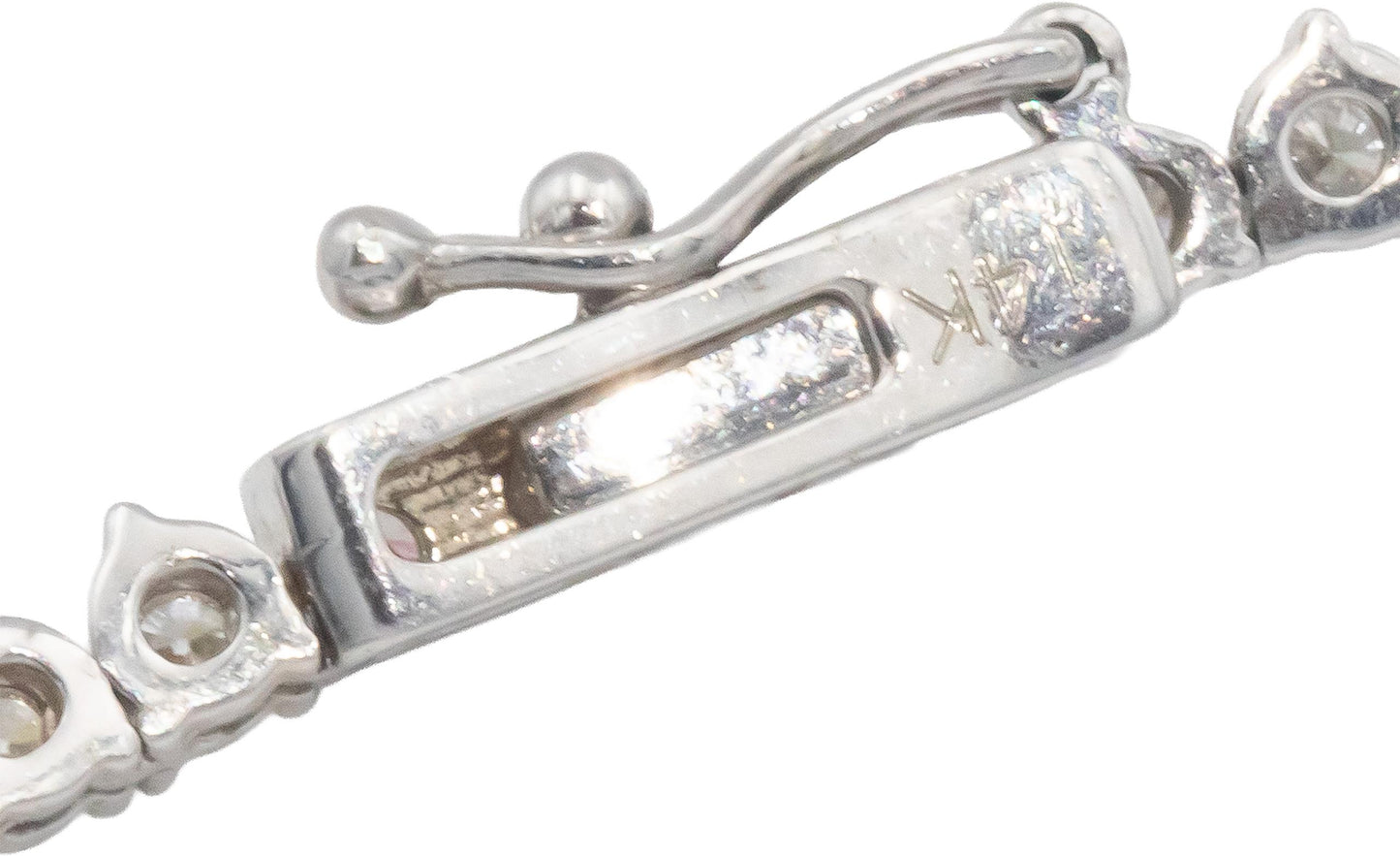 Diamond 14K White Gold VS Graduated Width Riviera Necklace 10.35CT