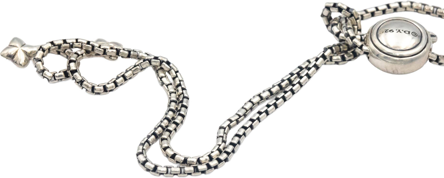 DAVID YURMAN Sterling Silver .35CT VS Diamond Continuance Heart Pendant Necklace