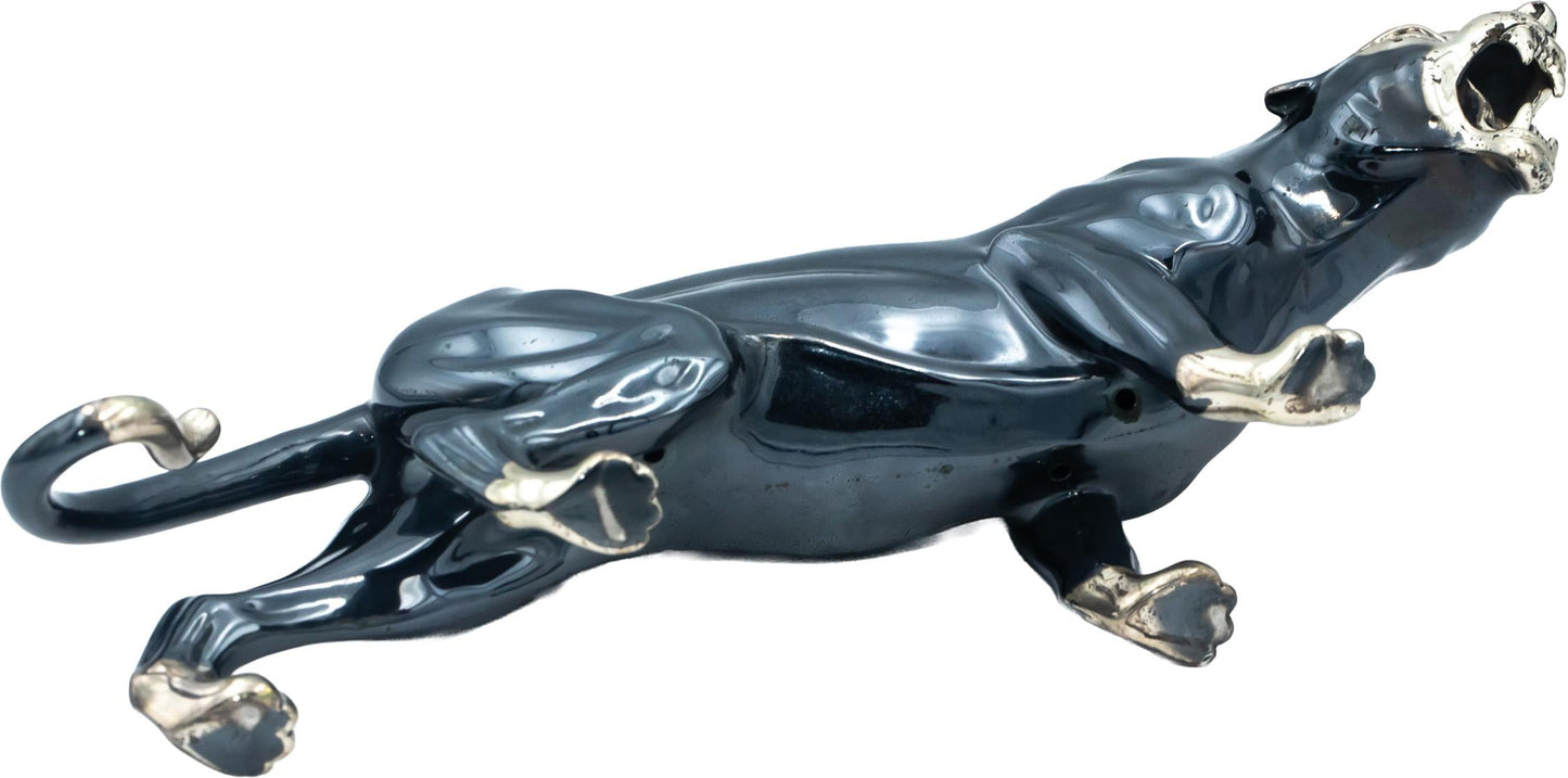 SATURNO Italian Designer Sterling Silver Panther Figurine 880.7 Grams