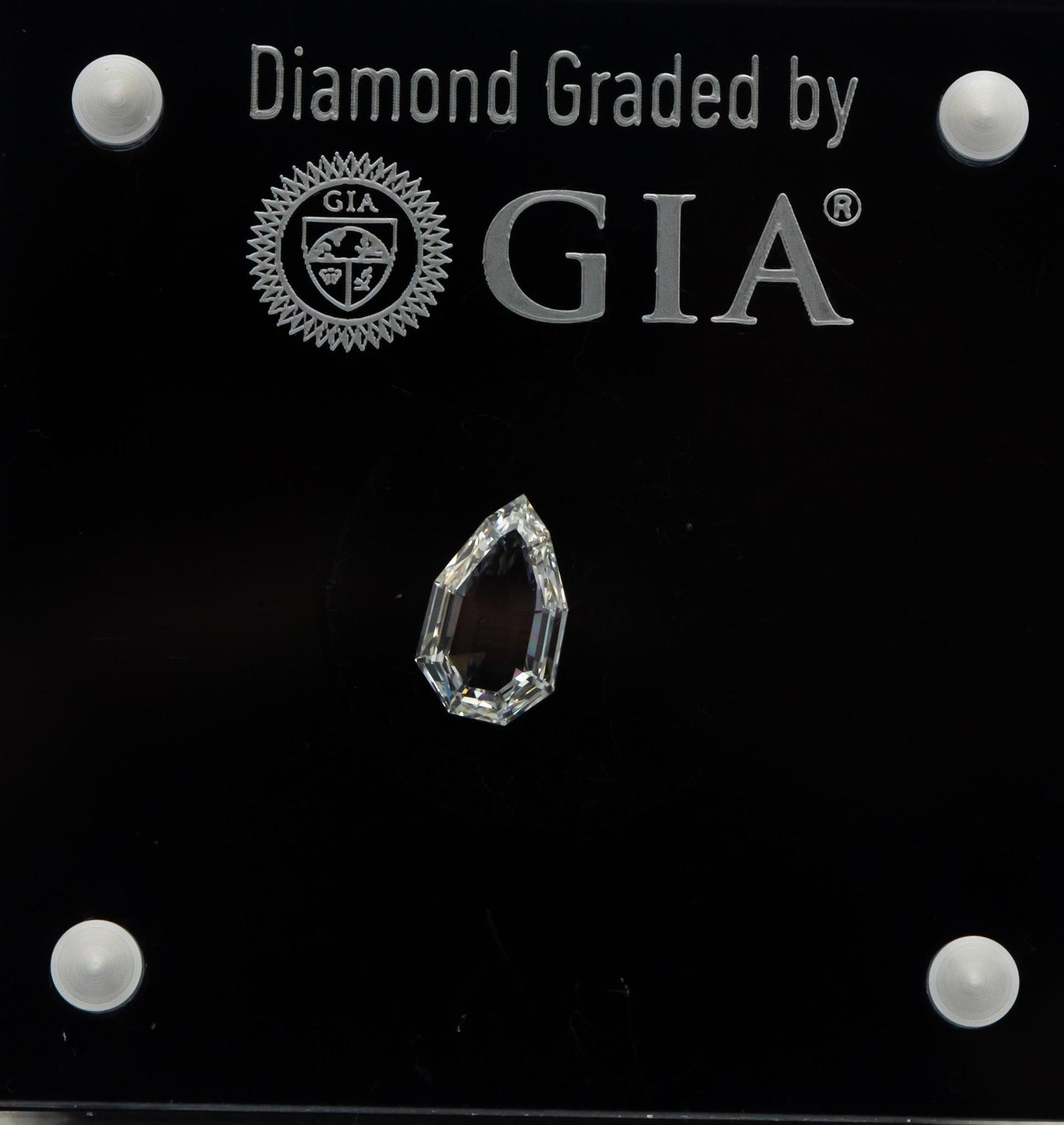 GIA Certified 1.31CT VS2/G Modified Pear Step Cut Loose Diamond w/ Report