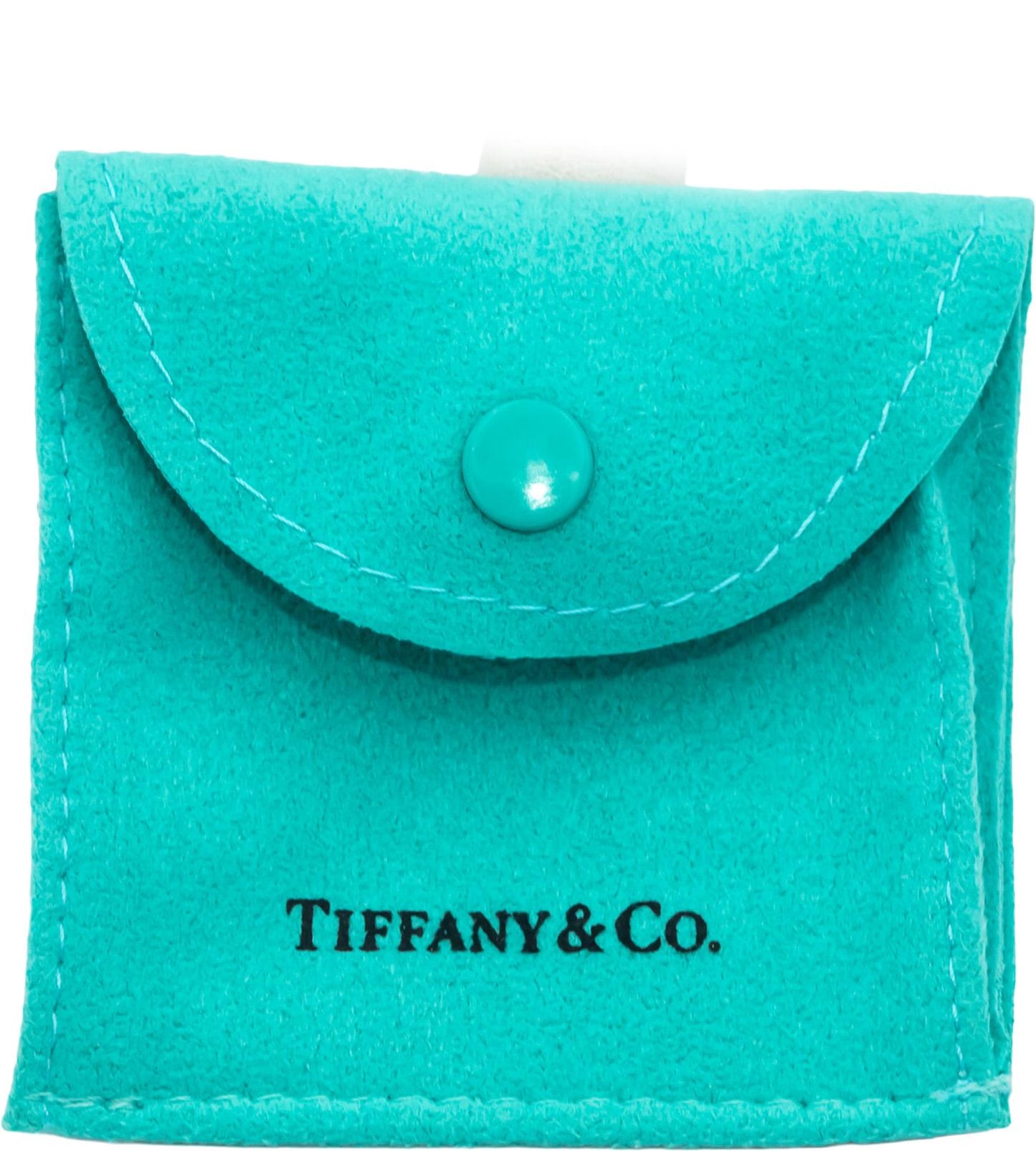 TIFFANY & CO. 18k Gold Sun Straw Hat Diamond Charm Pendant 0.01CT w/ Pouch & Box