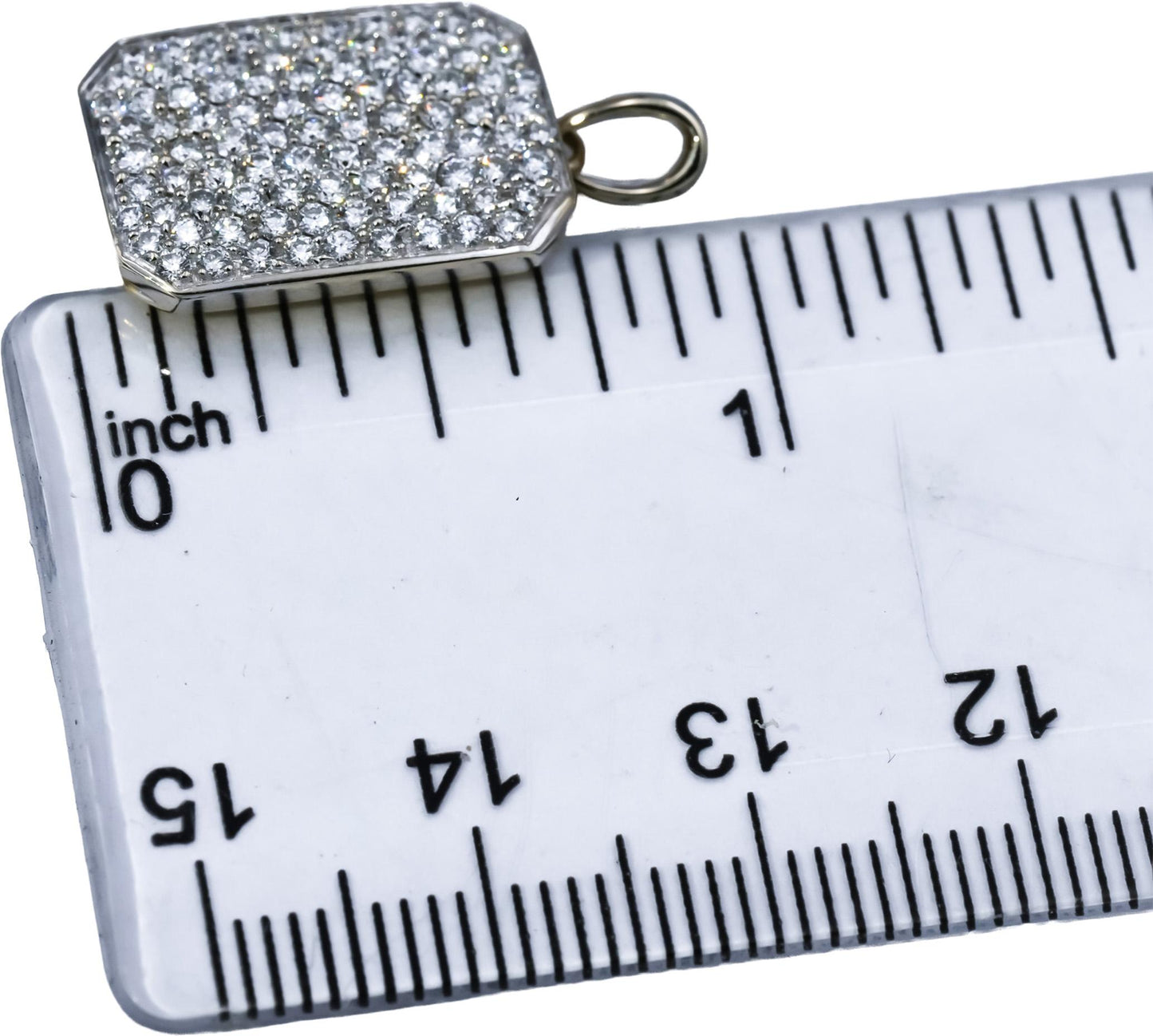 ROBERTO COIN 18k White and Yellow Gold VS Diamond Pave Pendant 1.0CT