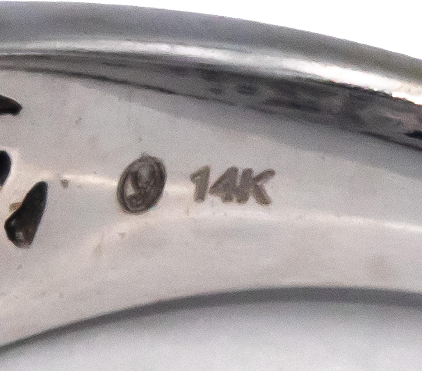 14k White Gold Princess & Round Diamond Cluster Cocktail Ring 2.0CT Size 7