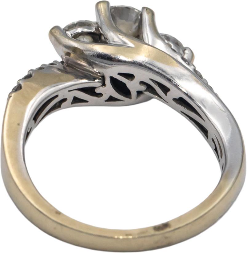 14k White Gold Jewelry 1.0CT Round Cut Diamond Ring Size 7