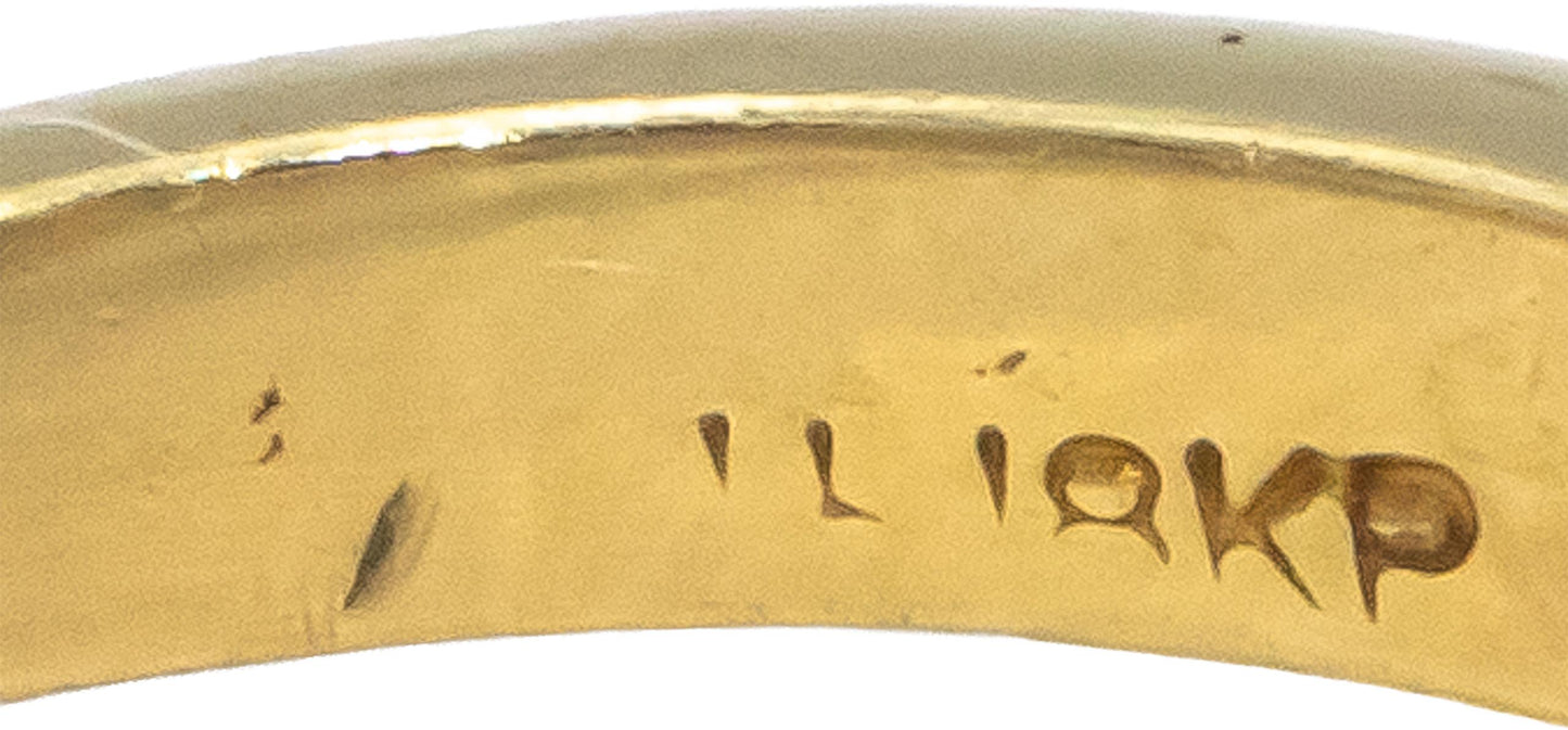 Diamond and Tanzanite 18k Yellow Gold Jewelry Cocktail Ring 2.20CT Size 5