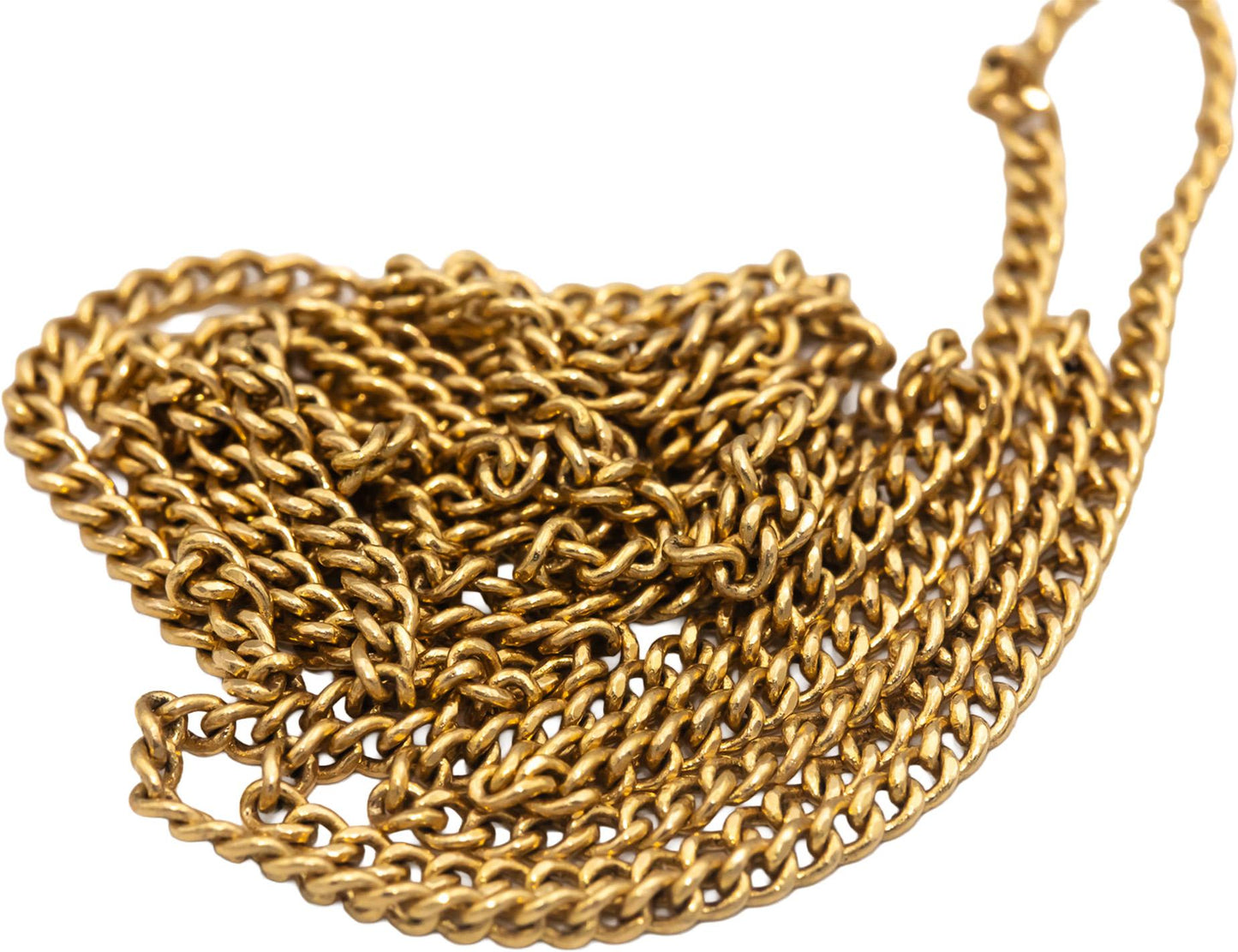 14k Yellow Gold 30" Long/2.0mm Wide Curb Cuban Link Chain Slip-On Necklace