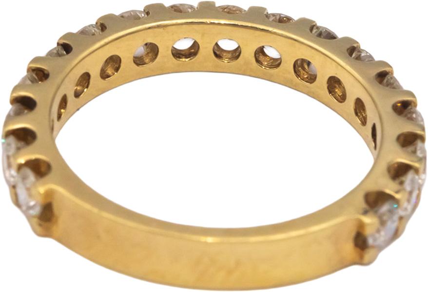 18k Rose Gold 1.76CT VS Round Cut Diamond Semi-Eternity Band Ring Size 7
