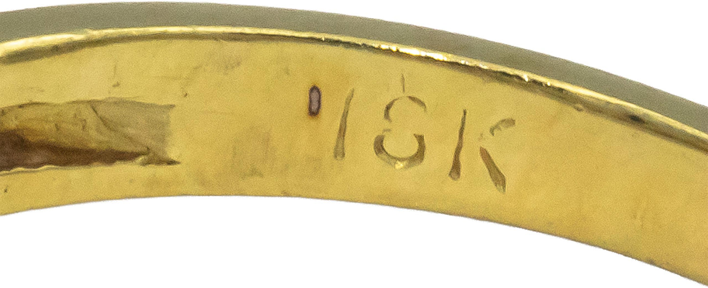 18k Yellow Gold Jewelry 0.25CT Round Cut Diamond Band Ring Size 7