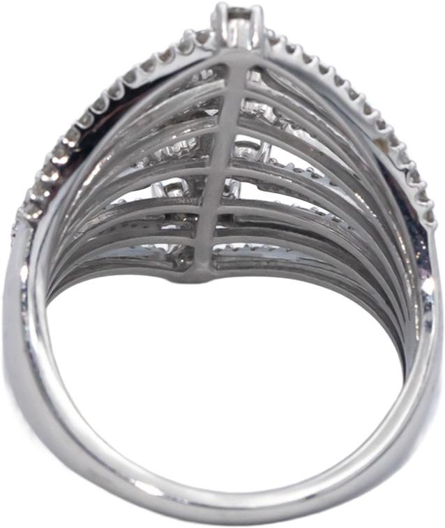 10k White Gold Jewelry 1.0CT Round Cut Diamond Ring Size 7.25