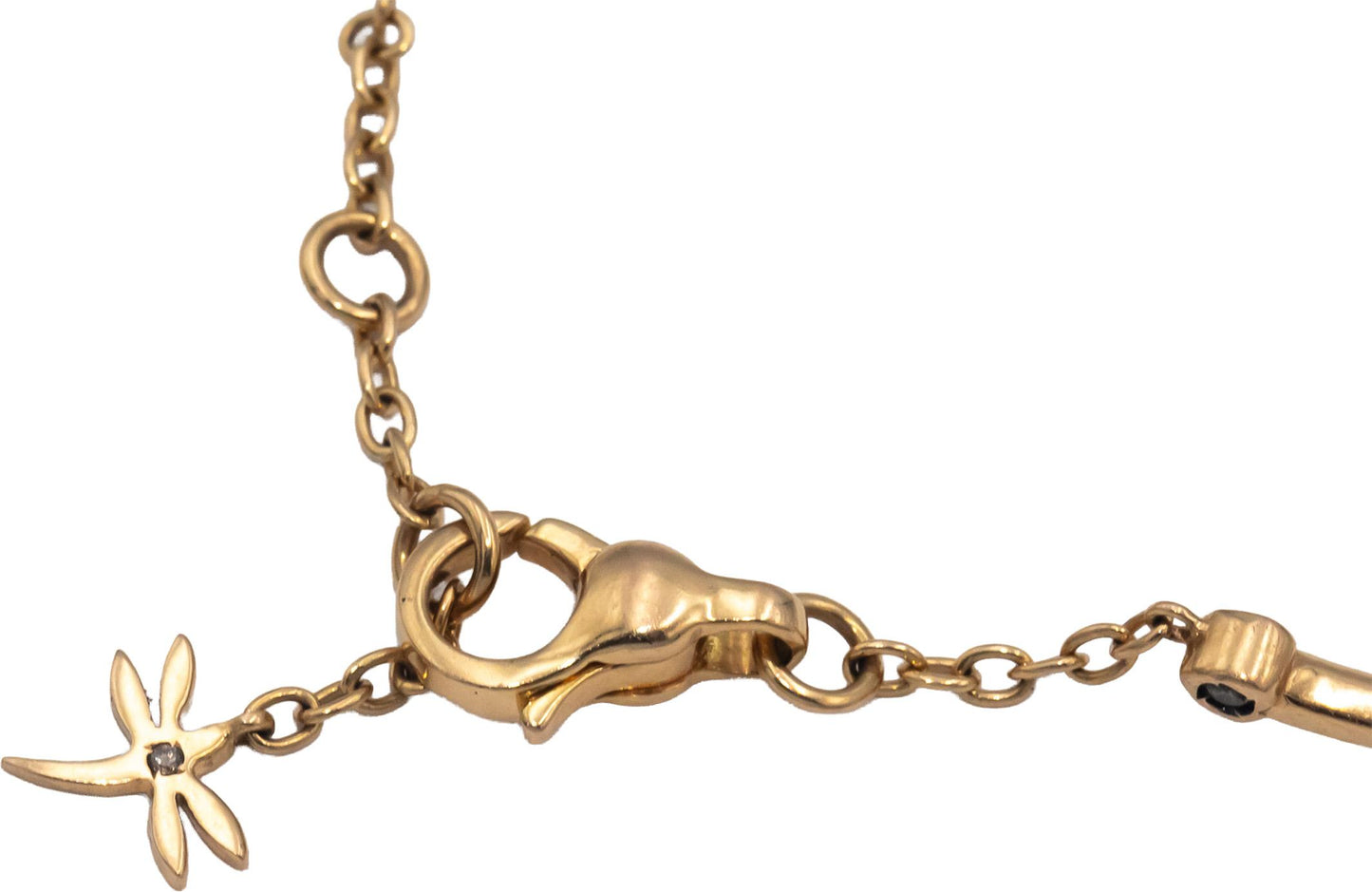CASTO Designer 18k Yellow Gold Round Diamond Hand Chain Ring Bracelet 2.0CT
