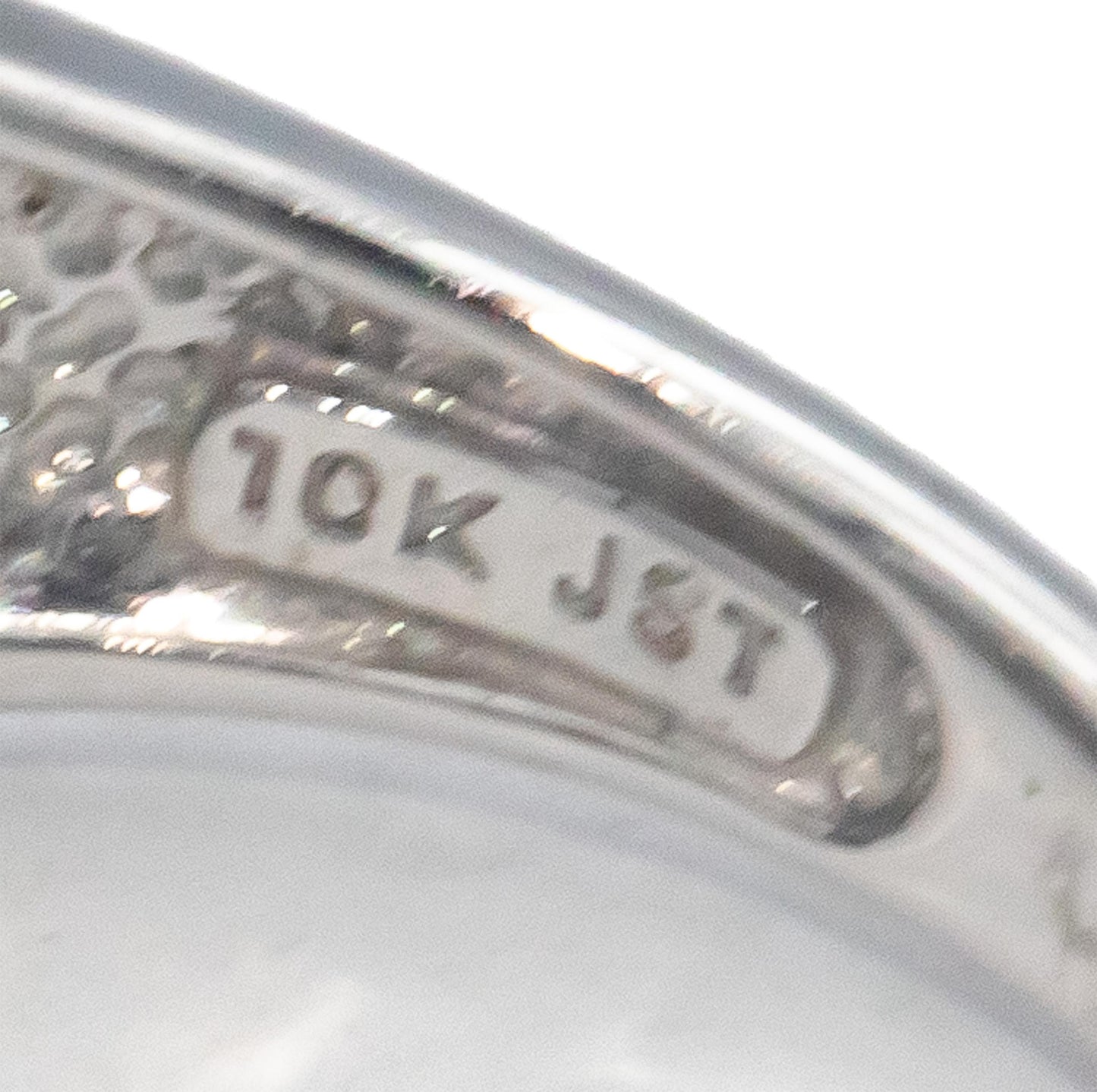 14k White Gold 1.13CT Round Cut Diamond Swirl Band Ring Size 7