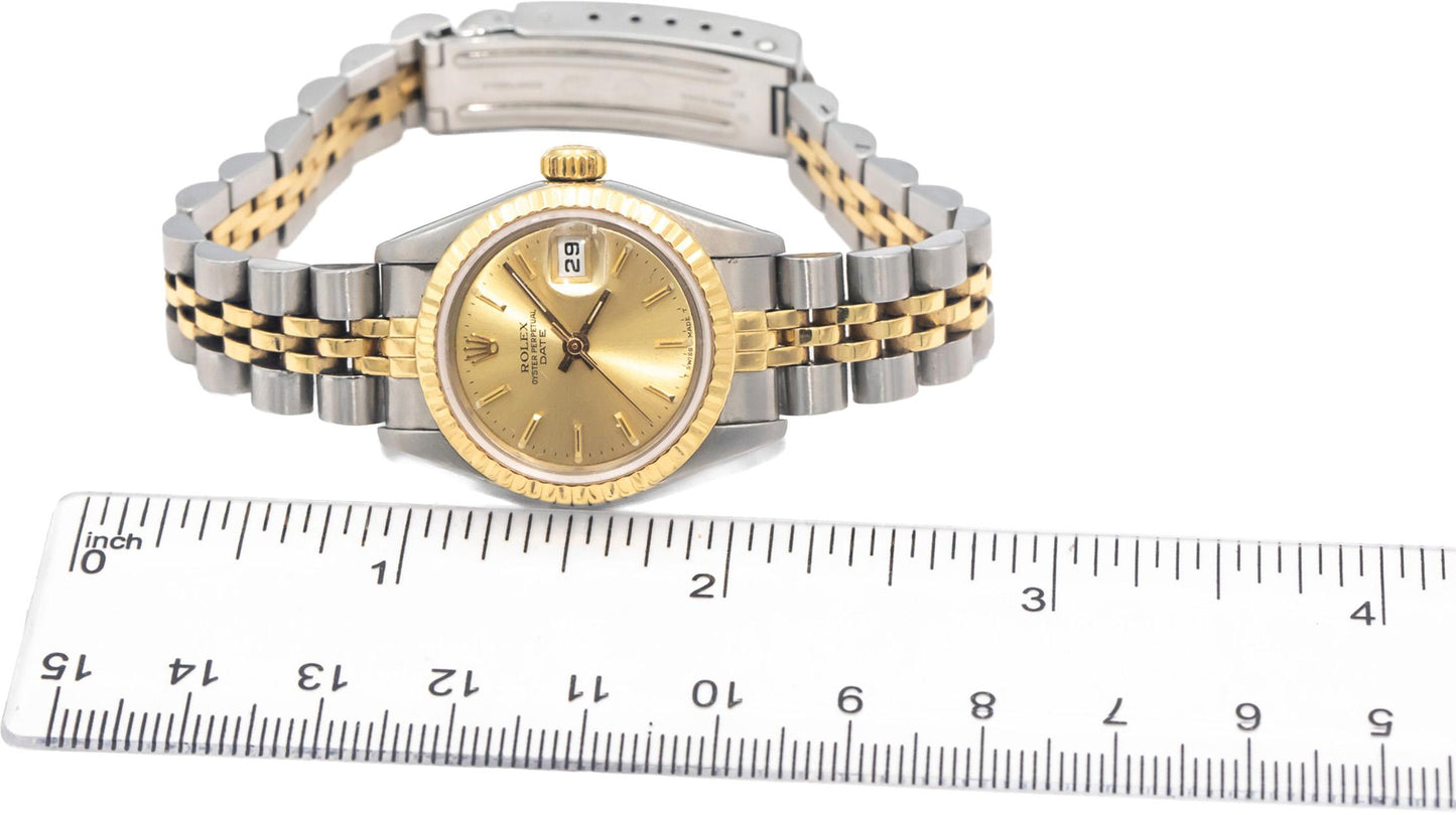 ROLEX Stainless Steel & 18k Gold 69173 Lady-Datejust Automatic Watch