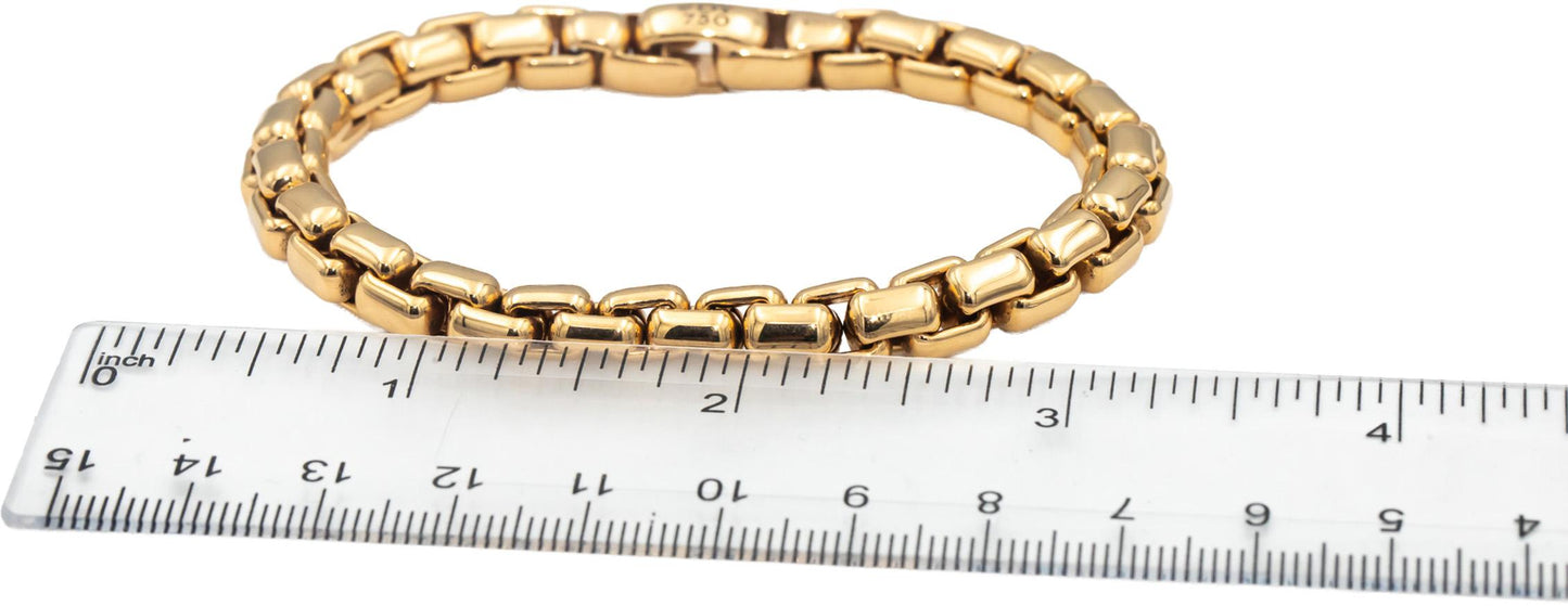 DAVID YURMAN 18k Rose Gold Box Chain Men's Bracelet $12,900 Retail