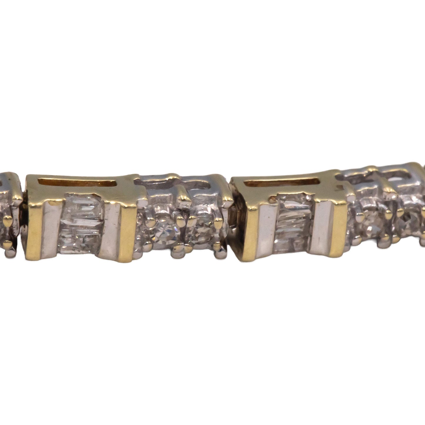 10k Yellow Gold Jewelry 0.90CT Diamond Tennis Bracelet