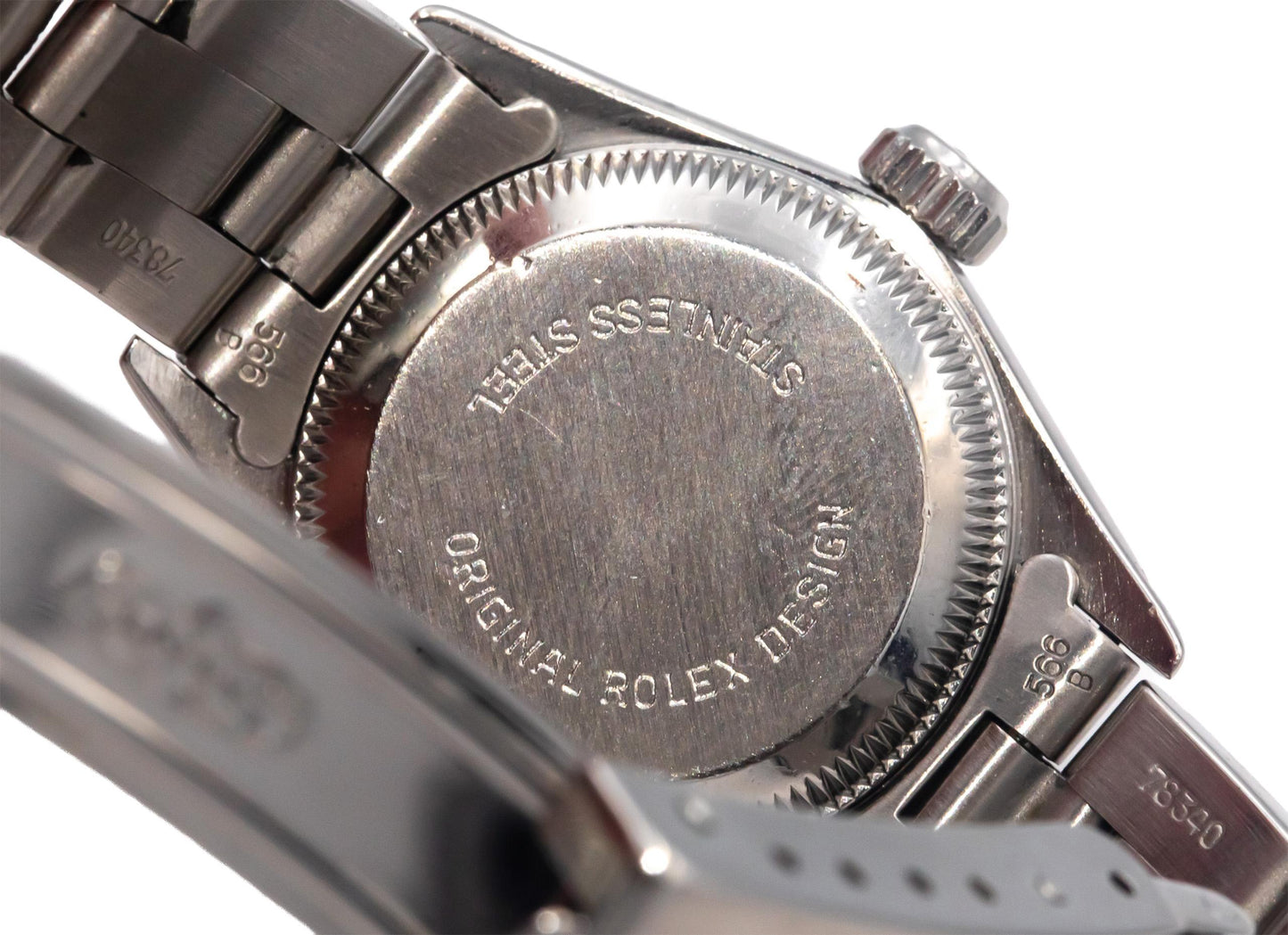 ROLEX Stainless Steel 67230 Oyster Perpetual Ladies Automatic Watch w/ Papers