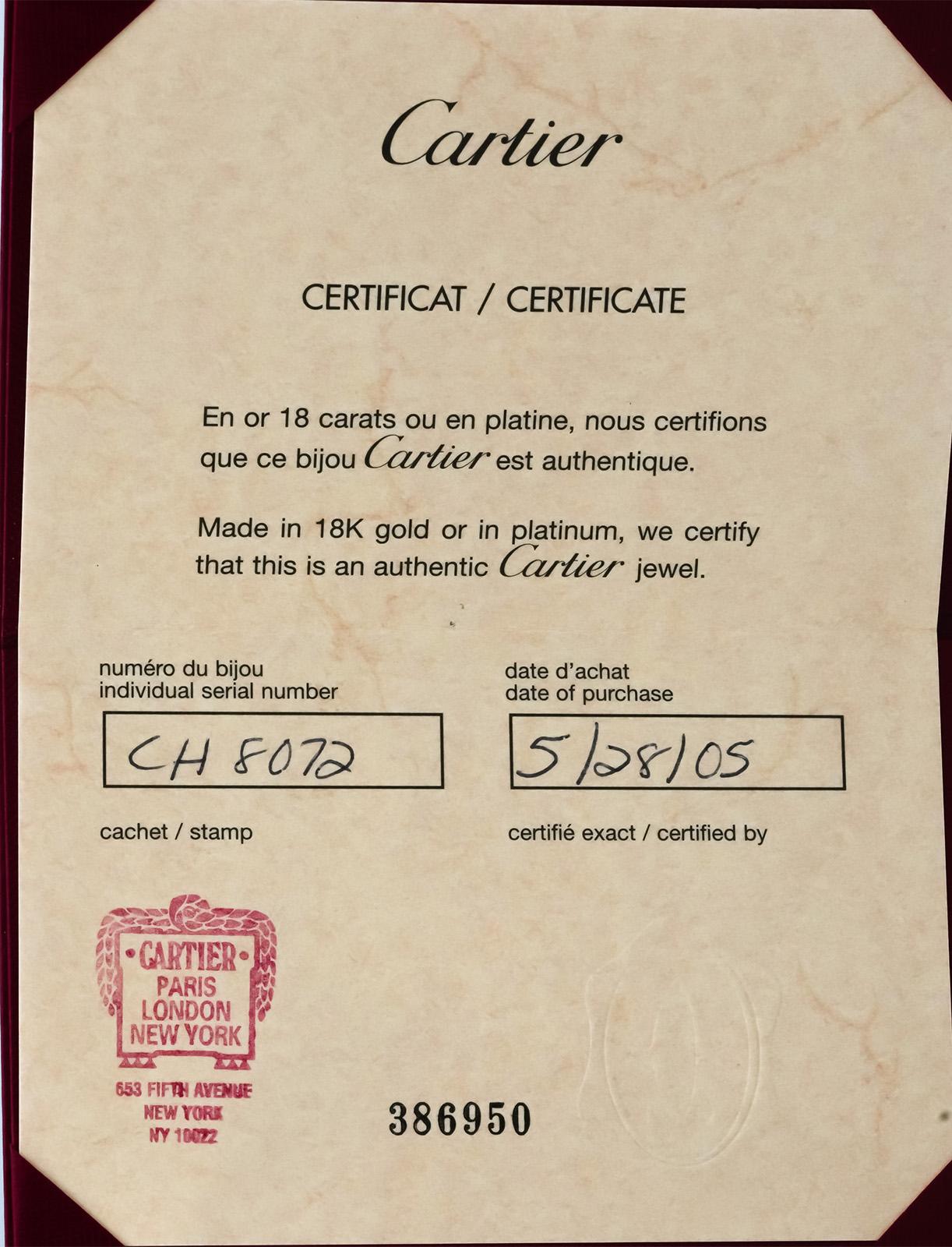 CARTIER Certified 18k White Gold VS Diamond Hi Love Wide Band Ring .25CT Sz 59