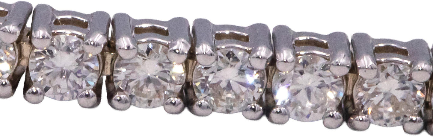14k White Gold Jewelry Round Diamond Tennis Bracelet 3.43CT