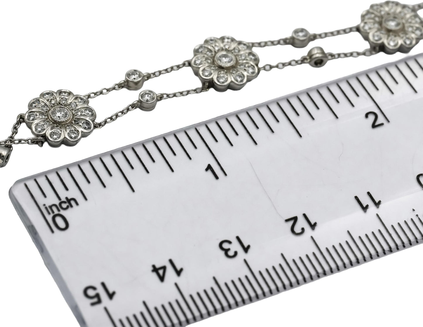 TIFFANY & CO. Platinum VS Round Diamond Rose Collection Bracelet 2.0CT