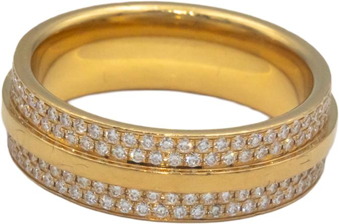 TIFFANY & CO. 18k Gold 0.57CT Diamond T Wide Pave Ring Size 6 w/ Box $10,500