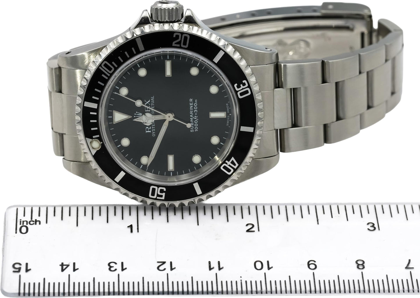 ROLEX Stainless Steel Submariner No Date Black Dial Automatic Watch Ref. 14060M