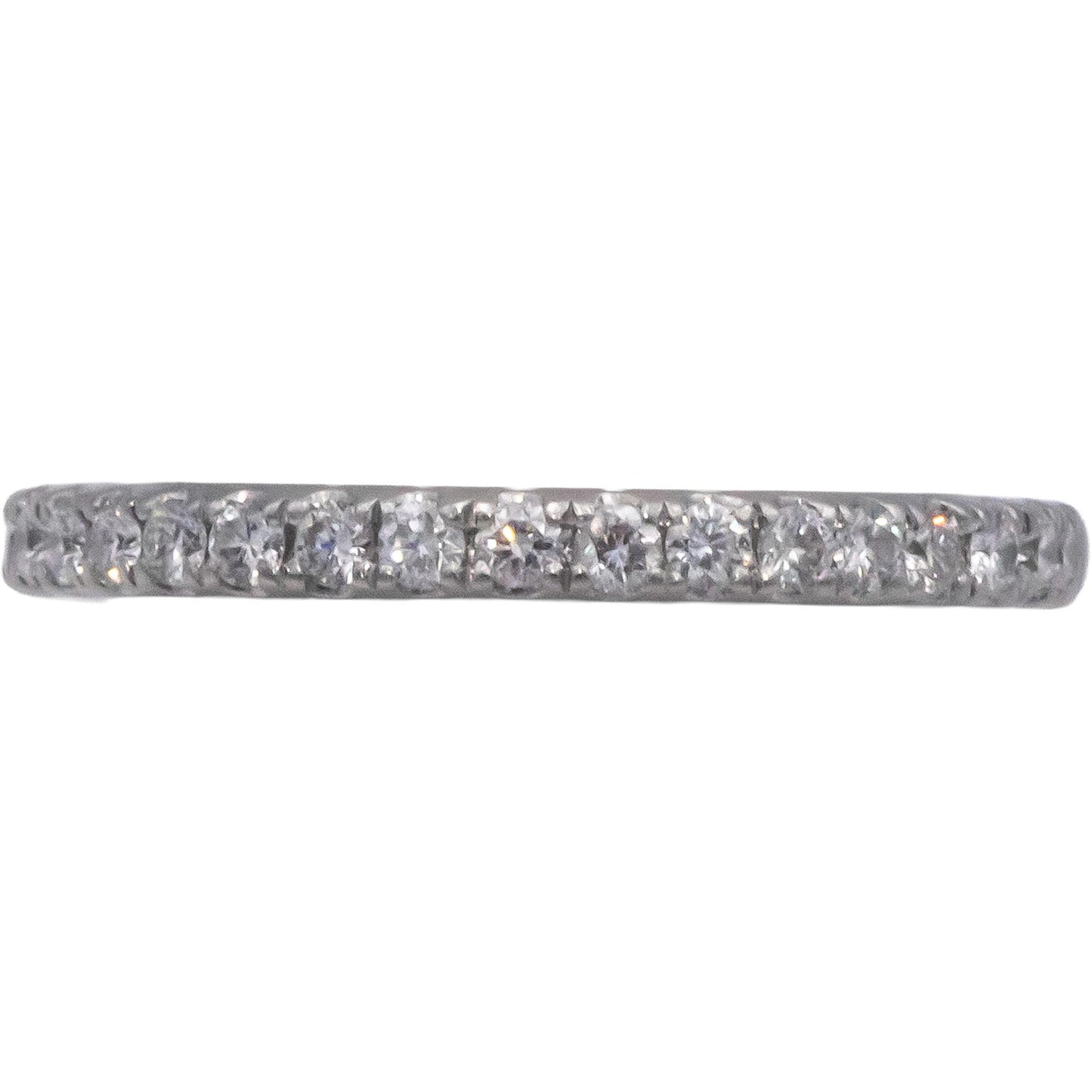 Platinum 0.40CT VS Round Cut Diamond Anniversary Band Ring Size 4.5