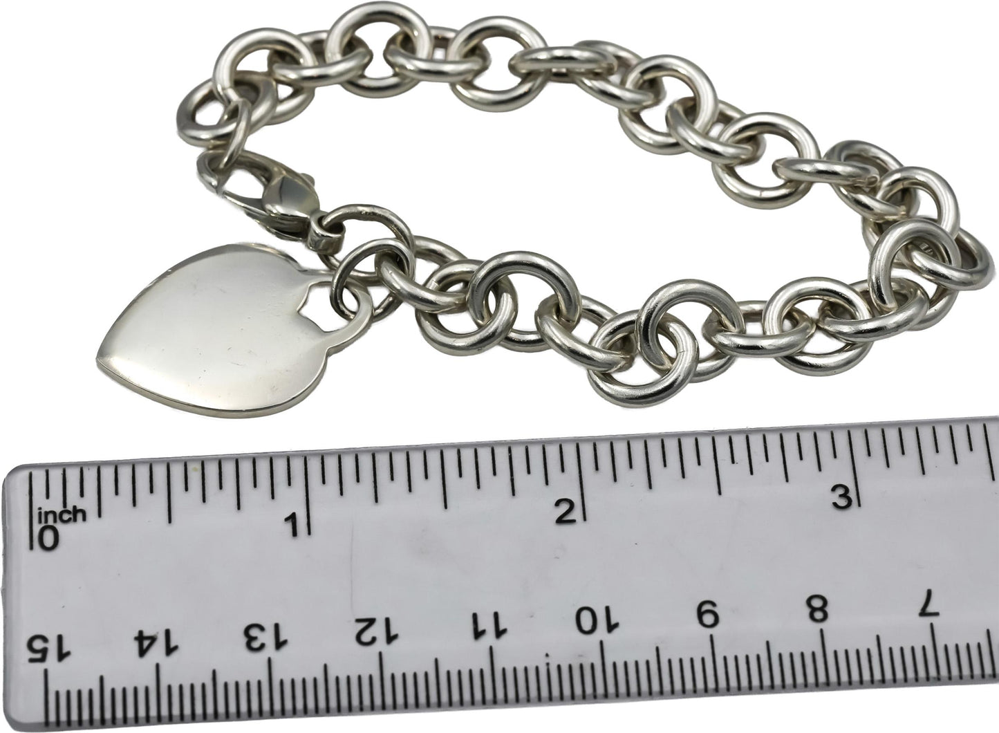 TIFFANY & CO. Sterling Silver Heart Tag Bracelet