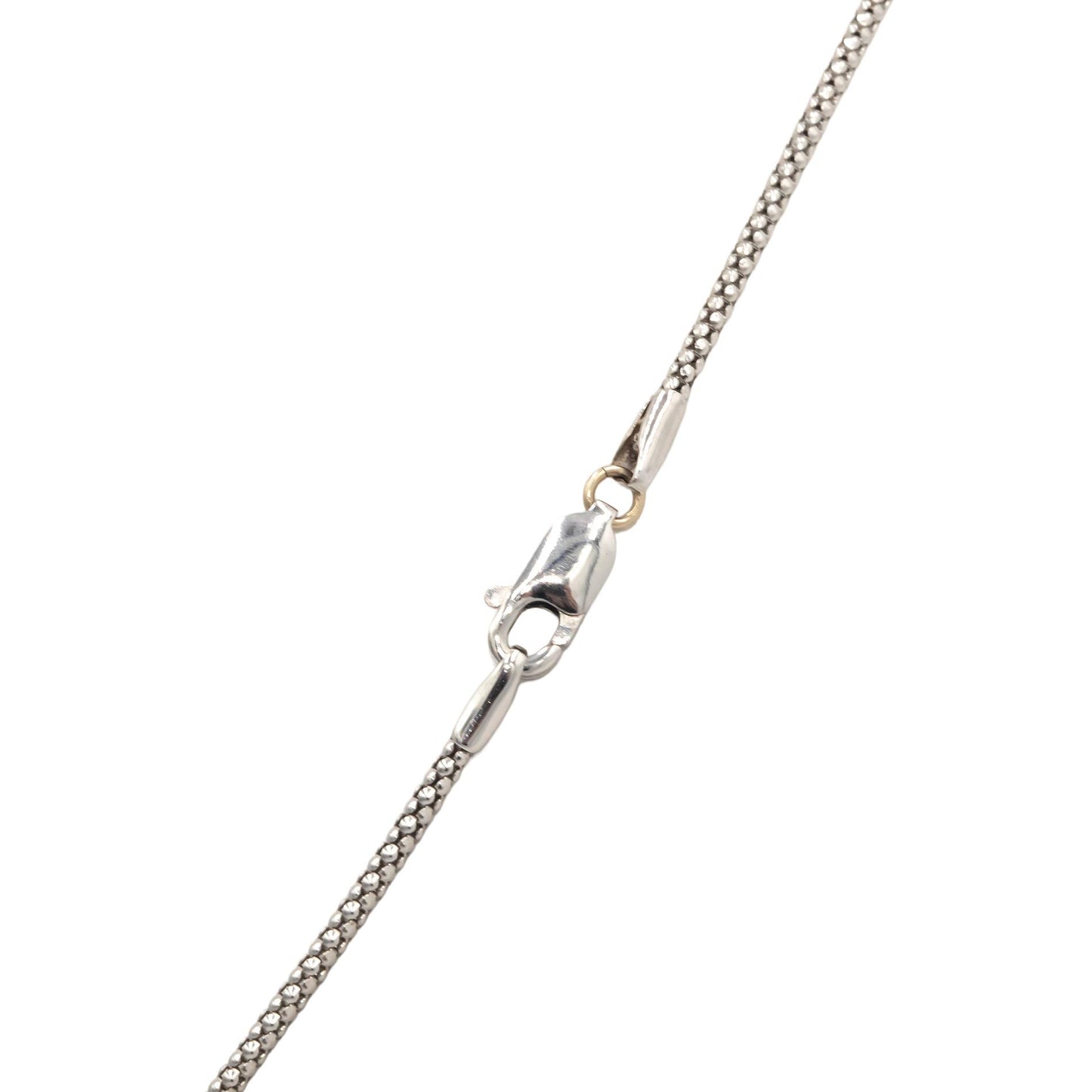 14k White Gold 1.0CT White and Brown Diamond Circle Tassel Chain Necklace