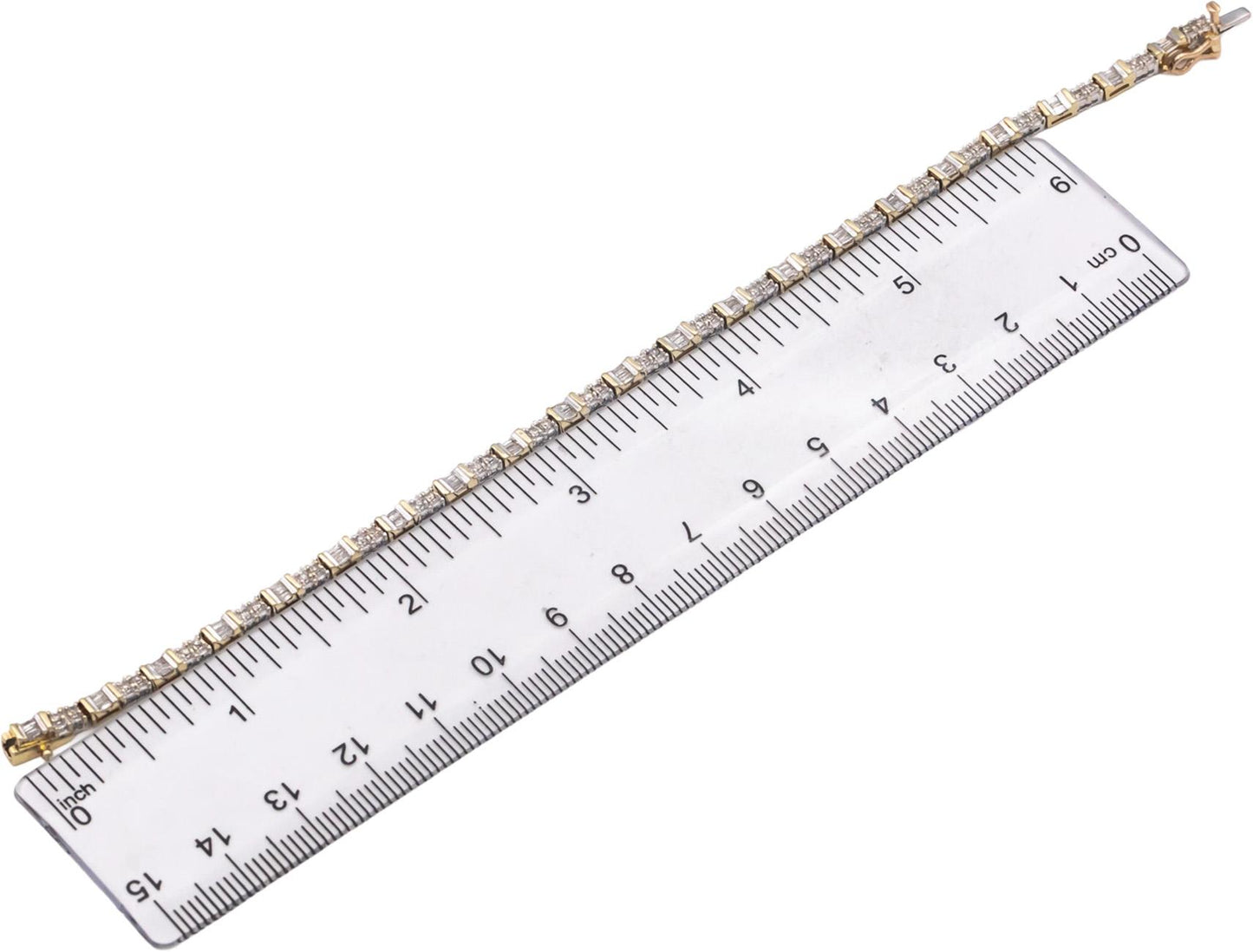 10k Yellow Gold Jewelry 0.90CT Diamond Tennis Bracelet