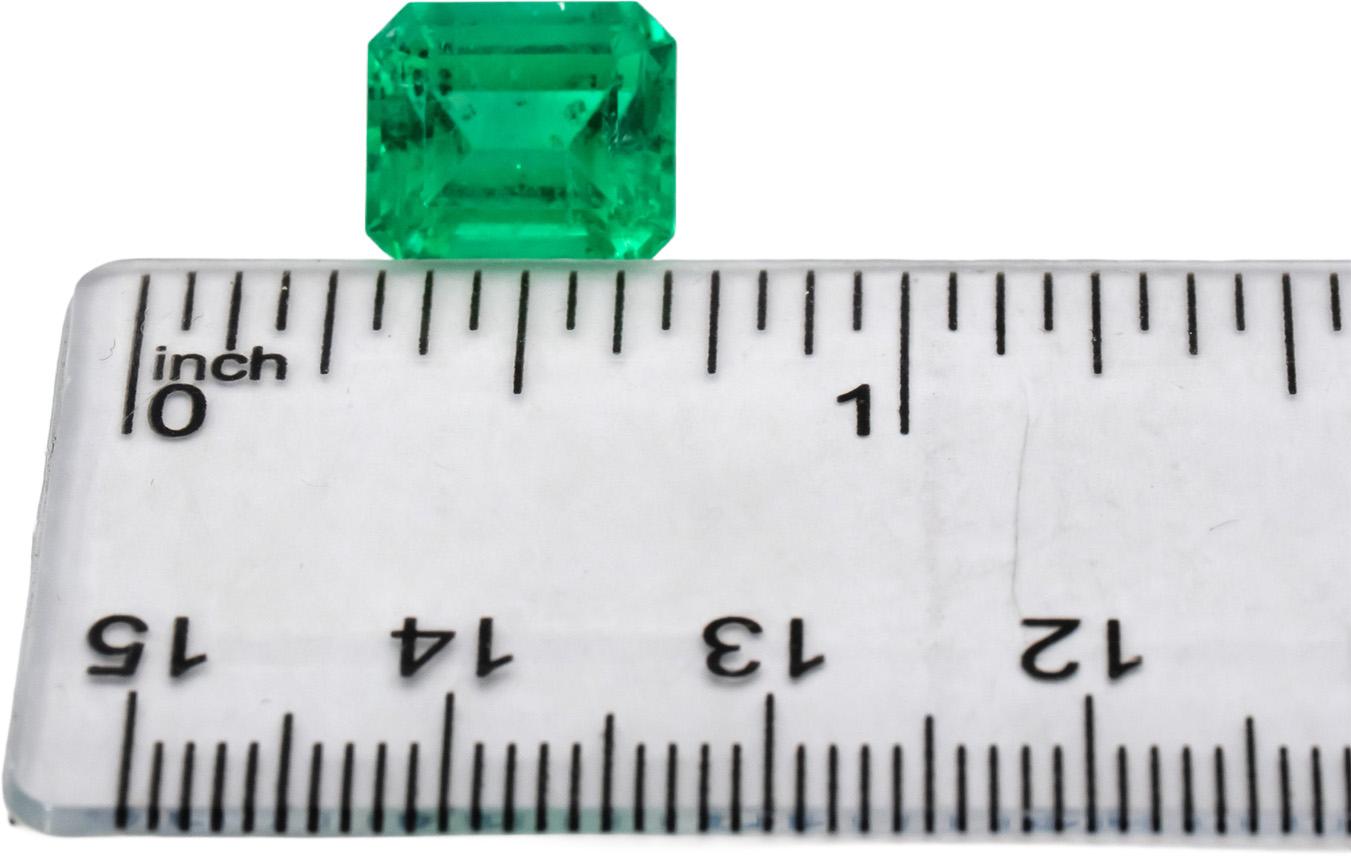 GIA Certified Natural Colombian Emerald Octagonal Cut Loose Gemstone 4.60CT
