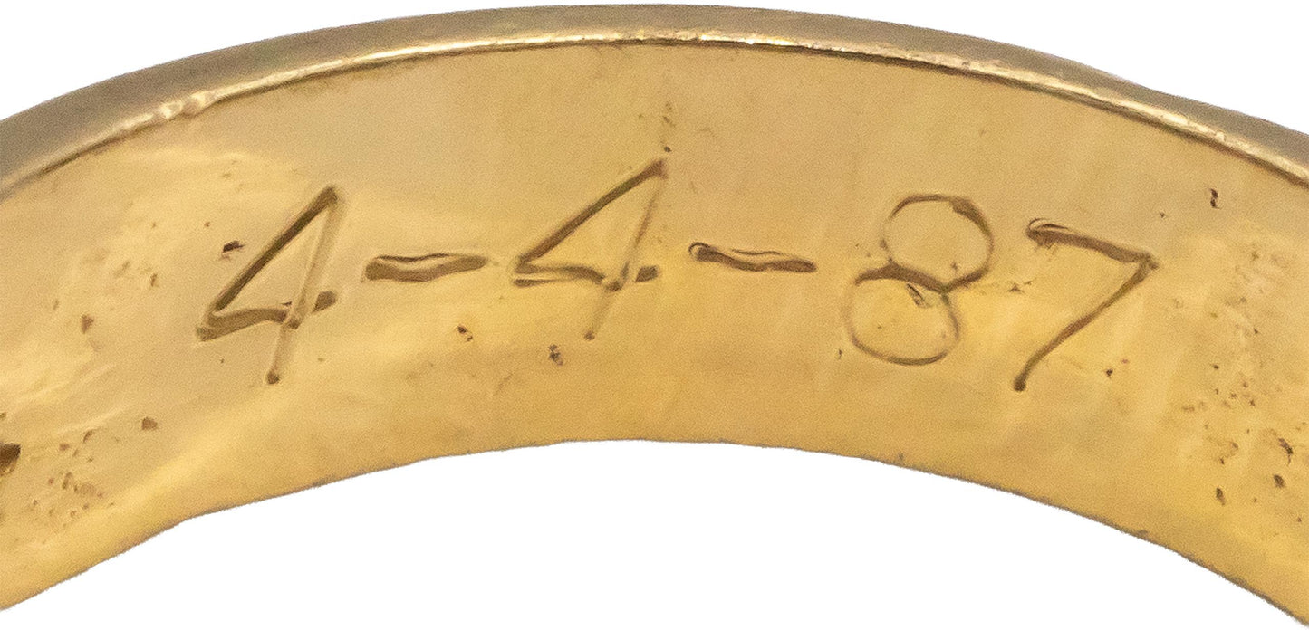 14k Yellow Gold Jewelry Round Diamond Band Ring 0.33CT Size 6