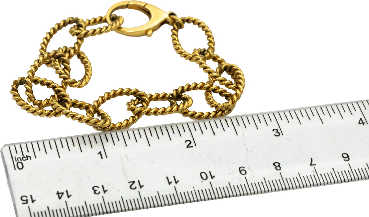 TIFFANY & CO. Vintage 18k Yellow Gold Braided Open Link Bracelet