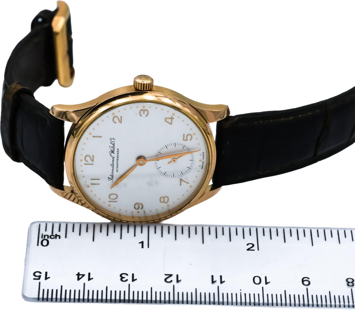I.W.C. 18k Yellow Gold Portugieser 35mm Automatic Watch Ref. 3531