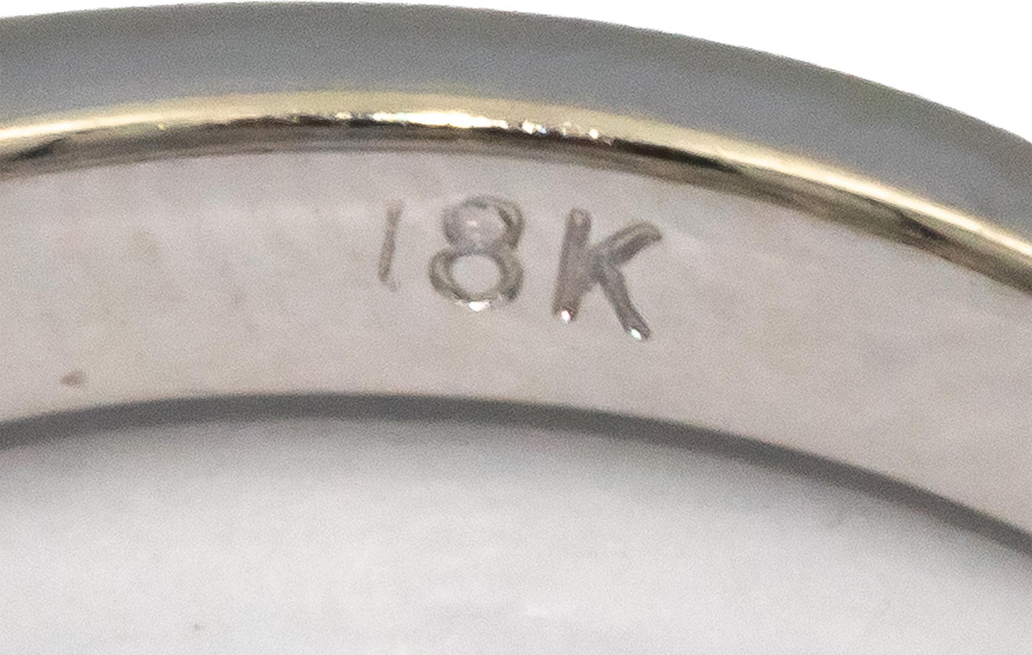 18k White Gold 1.01CT Diamond Five Stone Anniversary Band Ring Size 6.5
