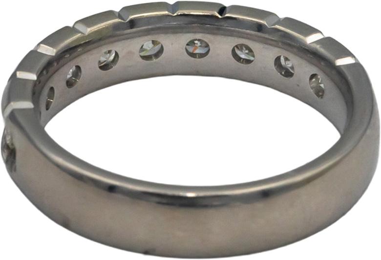 14k White Gold 1.0CT VS Round Cut Diamond Wedding Band Ring Size 7