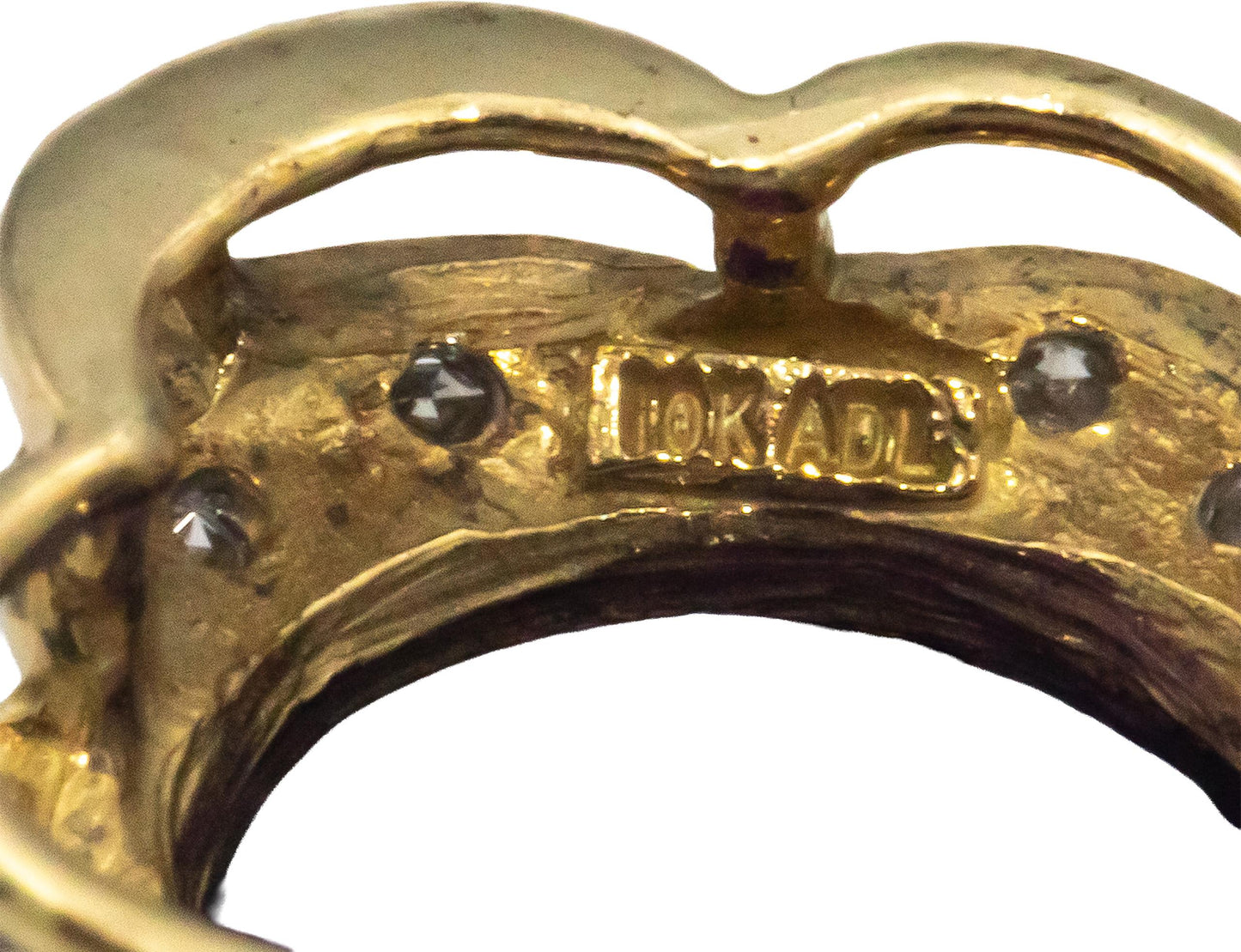 10k Yellow Gold 0.10CT Diamond and Synthetic Amethyst Pendant Necklace