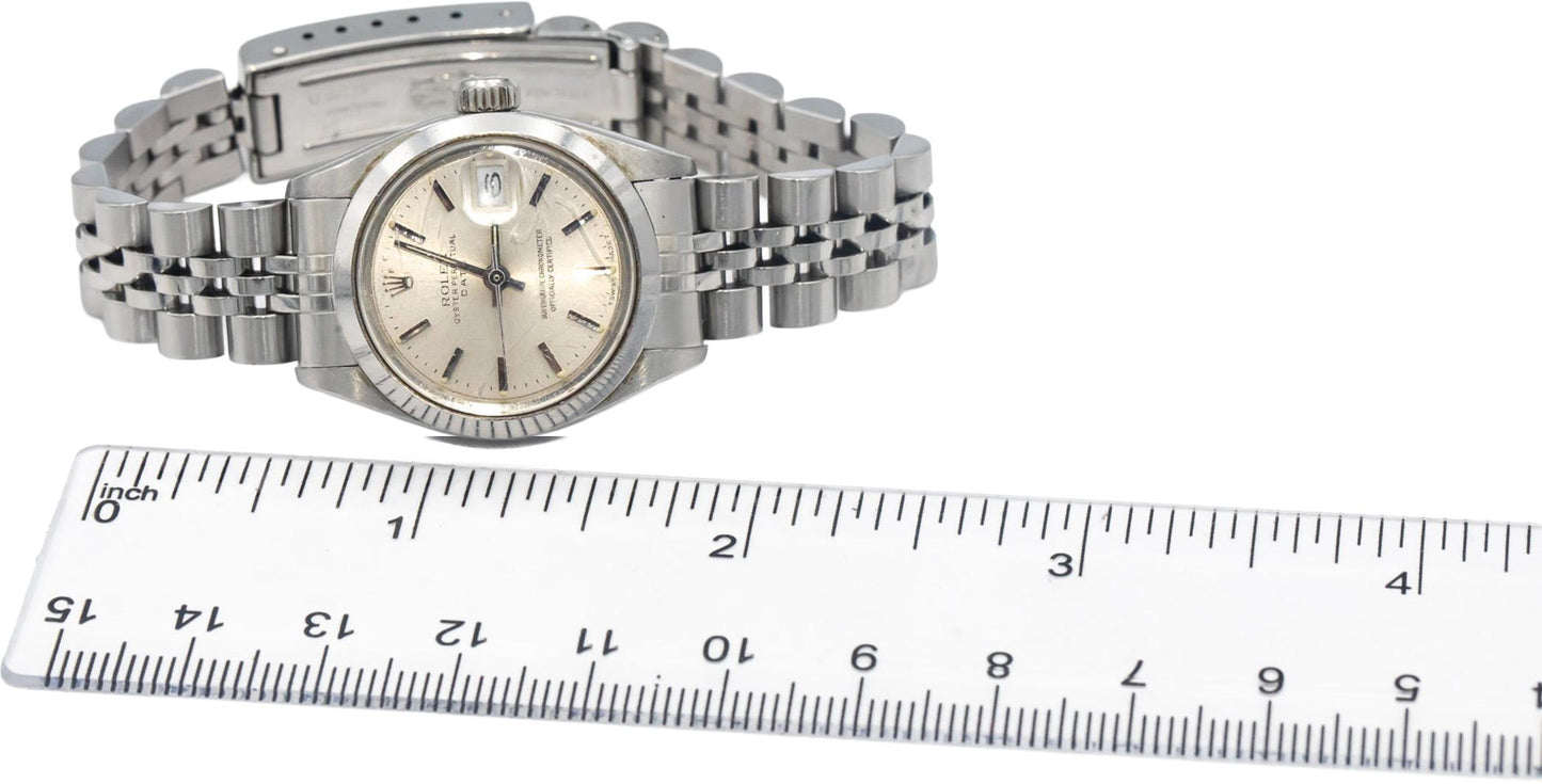 ROLEX Stainless Steel 6916 Lady Date Automatic Watch w/ Box