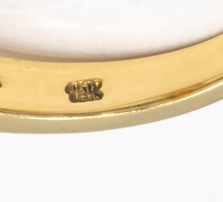 18k Yellow Gold 1.95CT Diamond and Orange Sapphire Cocktail Ring Size 5.75