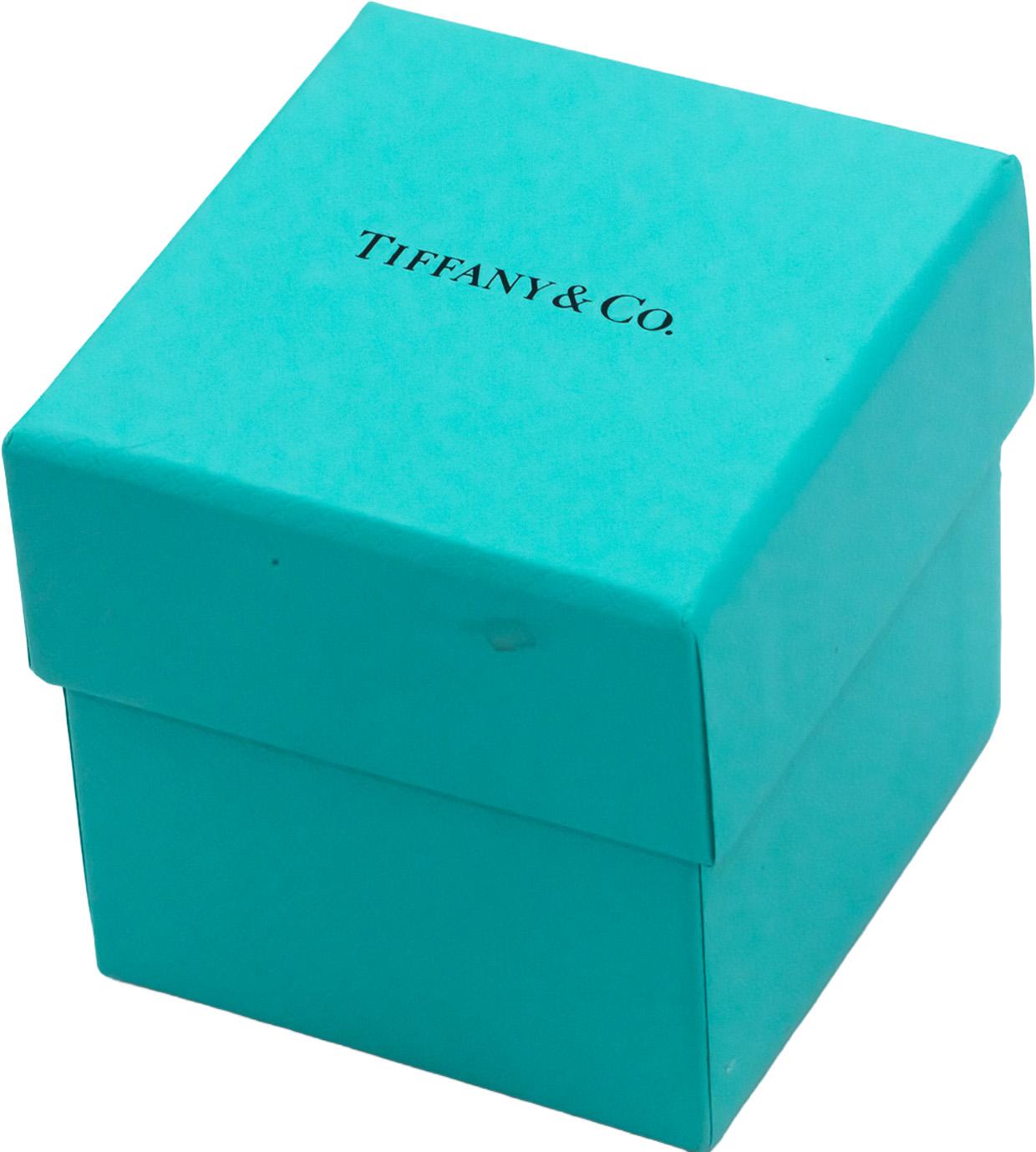 TIFFANY & CO Platinum 0.30CT Diamond Circlet Stud Earrings w/Box $4300 Retail
