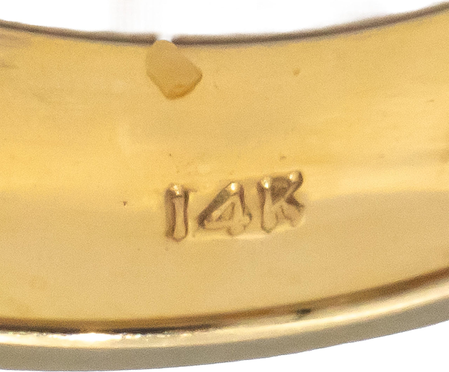 14k Yellow Gold 0.52CT VS Round Cut Diamond Ring Size 7.75
