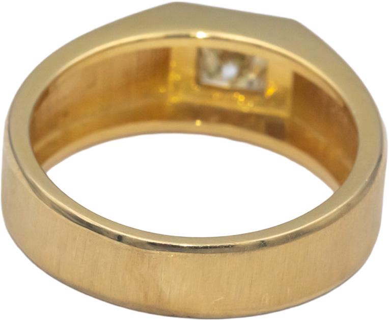 14k Yellow Gold 0.52CT VS Round Cut Diamond Ring Size 7.75