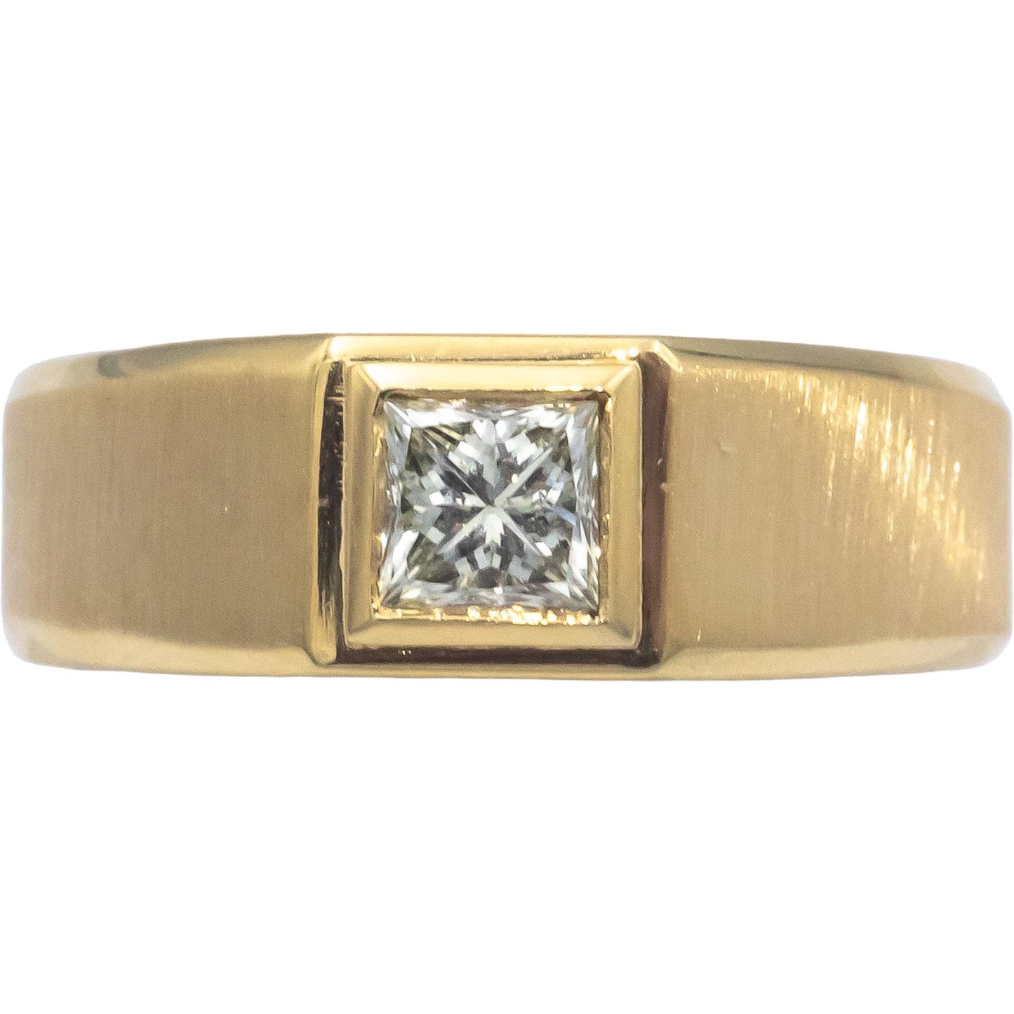 14k Yellow Gold 0.52CT VS Round Cut Diamond Ring Size 7.75