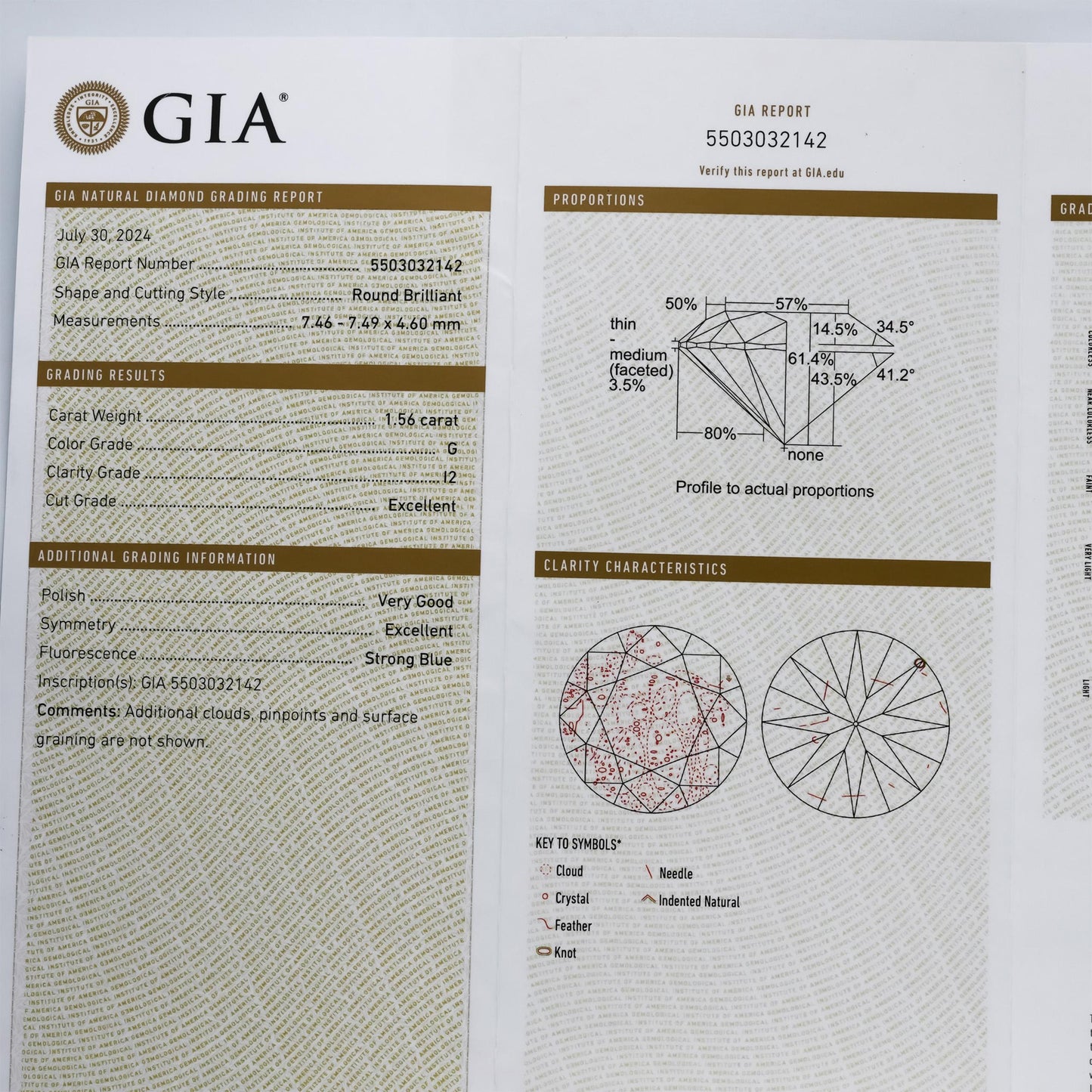 GIA Certified 14k White Gold I2/G Round Diamond Martini Stud Earrings 3.36CT