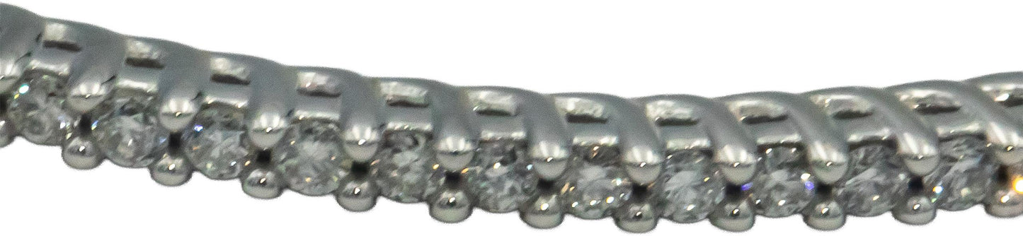 10k White Gold Round Diamond Jumbo Inside Out Hoop Earrings 1.0CT