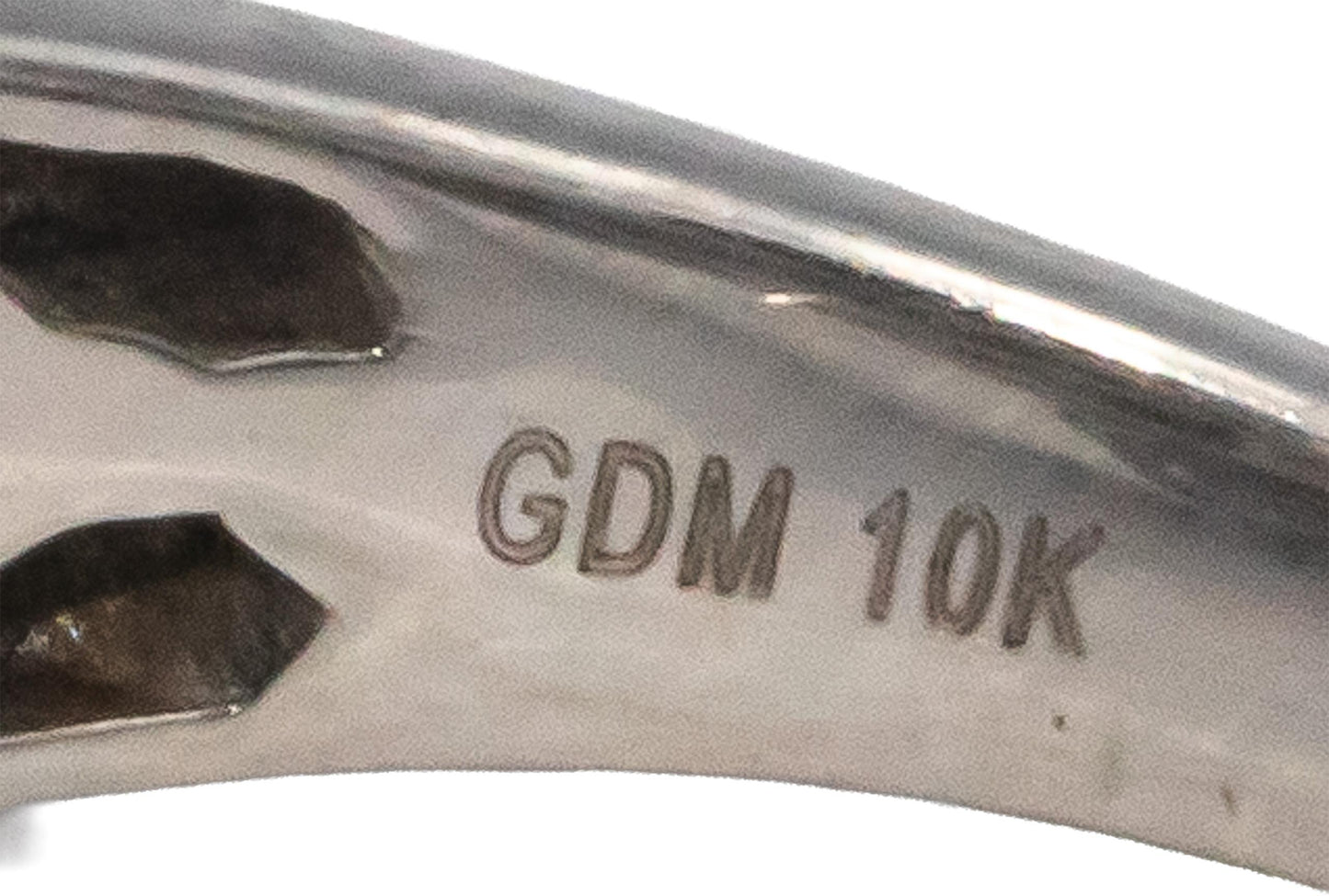 10k White Gold 1.50CT Diamond Cluster Cocktail Ring Size 6.75