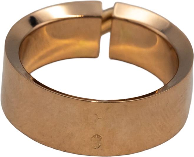 CHAUMET 18k Rose Gold VS Diamond Liens Evidence Wedding Band Ring .04CT Size 52