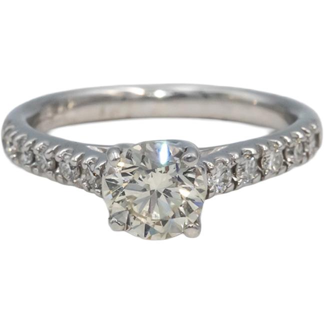 14k White Gold VS Round Diamond Engagement Ring 1.37CT w/ 1.07CT Center Sz 7