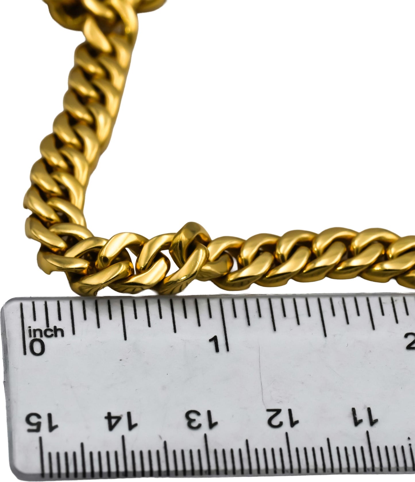 DAVID YURMAN 18k Yellow Gold 8mm Wide Cuban Link Chain Necklace 49,000 Retail