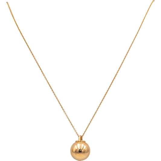 TIFFANY & CO. 18k Rose Gold Jewelry Hardware Ball Chain Necklace w/ Box & Pouch